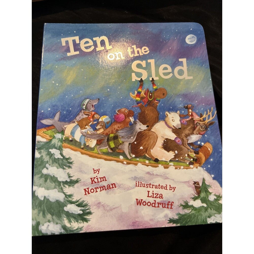 Ten on the Sled by Kim Norman (2014, Children's Board Books)